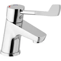 Sapho Wastafelmengkraan Lea 1-hendel Extra Lang Recht 15.4 cm Chroom
