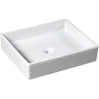 Isvea Purity Keramische opbouwwastafel 50x42cm, wit