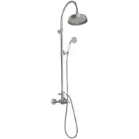 Sapho Regendoucheset Opbouw Antea Compleet Thermostatische Ø 20 cm Geborsteld RVS