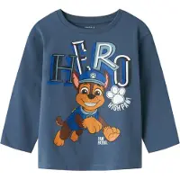 Name it Shirt 'Jahav Pawpatrol' saffier / bruin / karamel / wit