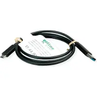 ROLINE GREEN USB 3.2 Gen 1 kabel, A-C, M/M, zwart, 1 m
