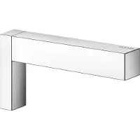 Keuco toiletpapierhouder van metaal, hoogglans-verchroomd, toiletrolhouder met wielremmen voor badkamer en gastentoilet, EDITION 90 Square