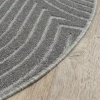 Muratap Berlin outdoor japandi rond - vloerkleed binnen en buiten laagpolig tapijt tuin- 150 cm rond