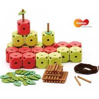 WEPLAY Eduplay educatief speelgoed Apple Links - kleurrijk karton spel.