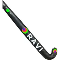 RAVI Hockeystick - Low bow - 95% Carbon - Carbon Black 37,5''