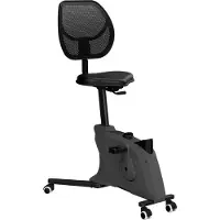 Euroseats Staande bureaufiets Stof Zwart 853 mm