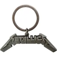 Metallica - 3D Logo Sleutelhanger - Zilverkleurig