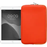 Kwmobile universele tablet hoes - Stevige stijlvolle hoes voor tablets - Neopreen tablet sleeve - Compatibel met 8"-8,4" Tablet - oranje