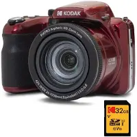 Kodak Pixpro AZ425 - Compactcamera - Rood - + 32GB geheugenkaart