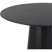Beliani PLATO - Ronde eettafel - Zwart - 100 cm - MDF