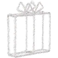 Beliani KEMI - LED kerstdecoratie - Wit - 22 x 6 x 25 cm - Metaal