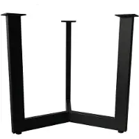 Furniture Legs Europe Stalen salononderstel zwart rond ø 42 cm en hoogte 37 cm (2 x 4 cm)