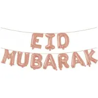 Zin El Afrah Eid Mubarak - Folieballonnen Rose Goud
