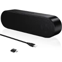 Dd Soundbar Pc - Bekabelde en Draadloze Pc -Luidspreker - USB Mini Soundbar - 4x23x7cm - Zwart