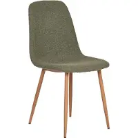 House Nordic Eetkamerstoel Stockholm - Bouclé - Donkergroen - Set van 2