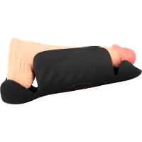 Rebel - eikelvibrator met 3 motoren (zwart)