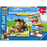 Ravensburger Paw Patrol Helden met Vacht Puzzel (3 x 49 stukjes)