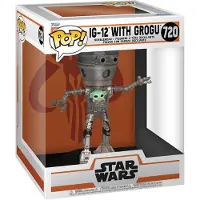 Funko POP! Pop Deluxe: Star Wars: The Mandalorian - IG-12 With Grogu Pop #720