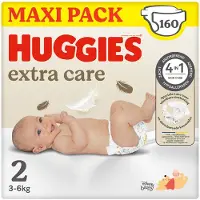 Huggies 4x Extra Care Newborn Luiers Maat 2 (3 - 6 Kg) 40 Stuks