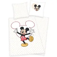 Minnie & Mickey Mouse - Disney Beddengoed - Micky Maus - voor Geen - roze-wit | Maat Standard