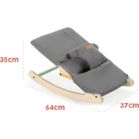 Mamatoyz Wavy, geschikt voor jongens/meisjes, grijs, hout