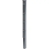 Alberts 974657 Hekpaal met plat ijzer | thermisch verzinkt, antraciet geplastificeerd (RAL 7016) | lengte 1750 mm | 60 x 40 mm