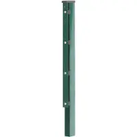 Alberts 970192 Hekpaal met plat ijzer | thermisch verzinkt, groen geplastificeerd (RAL 6005) | lengte 2200 mm | 60 x 40 mm