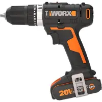 WORX Aku-schroefboormachine 20V WX370, 50Nm, inclusief koffer, 2 accu's van 2Ah en een oplader