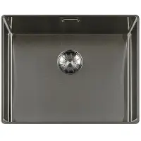 Lorreine Slim Series spoelbak 50x40cm Gun Metal