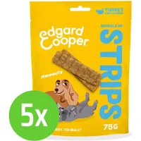 Edgard & Cooper Strips Turkey 75 gr - Hondensnack - 5 verpakkingen