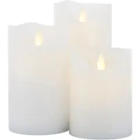 Sirius Home Exclusive Waxine LED kaarsen (set van 3) - Wit