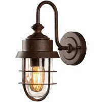 TRIO Roestbruine buitenlamp Cerignola