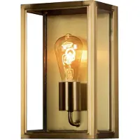 Konstsmide Wandlamp buiten Carpi, dimbaar, messing / goud, metaal, Modern, Wandlamp buiten