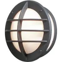 Konstsmide Oden 230V wandarmatuur flush 31cm, E27 max 60W, opaal acrylglas