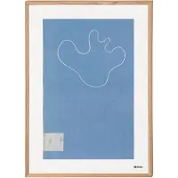 Iittala Alvar Aalto Art Poster 50x70 Cm Sketch - Posters Papier Blue - 1062144