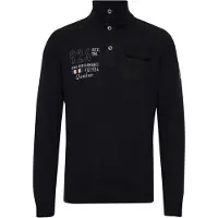 FQ1924 Trui 'ERLONG' grijs / zwart / wit
