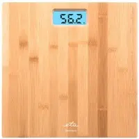 Eta Personenweegschaal BAMBOO ETA978090000, met bamboeniveau, LCD-display, meet tot 180 kg