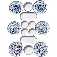 Hermia 14-delige ontbijtset Rosa keramiek | keramiek blauw 10x10x7.5 cm serviessets | NADUVI