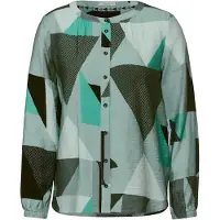 Cecil Dames Blouse met grafisch patroon in Groen, Gr: L