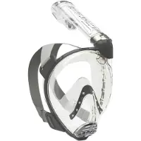 Cressi Baron Snorkeling Mask Transparant,Grijs M-L