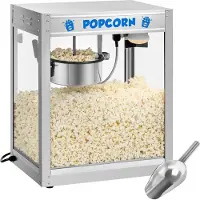 Royal Catering Popcornmachine - Roestvrij staal -