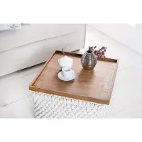 Invicta Massives Tablett MAKASSAR 50cm Sheesham steenafwerking Servierbrett - 38458