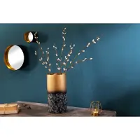 Invicta Decoratieve vaas ABSTRACT 30cm goud metaalpatina handgemaakt - 42241