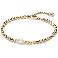 Pandora Armbanden - 14k Gold-plated metal blend Mixed stone in gold