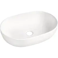 Best design Lariano opbouw wastafel waskom glans wit 60x42.5x14cm