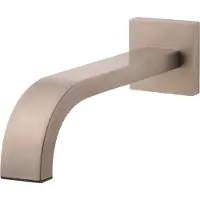 Boss & Wessing BWS Inbouwuitloop Vierkant 25cm 1/2" Geborsteld Staal