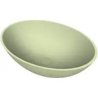 Arcqua prince opbouw waskom ovaal 49x34 mat pastel groen