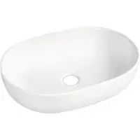 Best design Lariano opbouw wastafel waskom mat wit 60x42.5x14cm