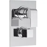 Hak Douchekraan Inbouw Dimy Thermostatisch Afbouwdeel 3-weg Chroom (incl. inbouwdeel)