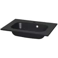 Tiger wastafel S-line 60cm zwart mat